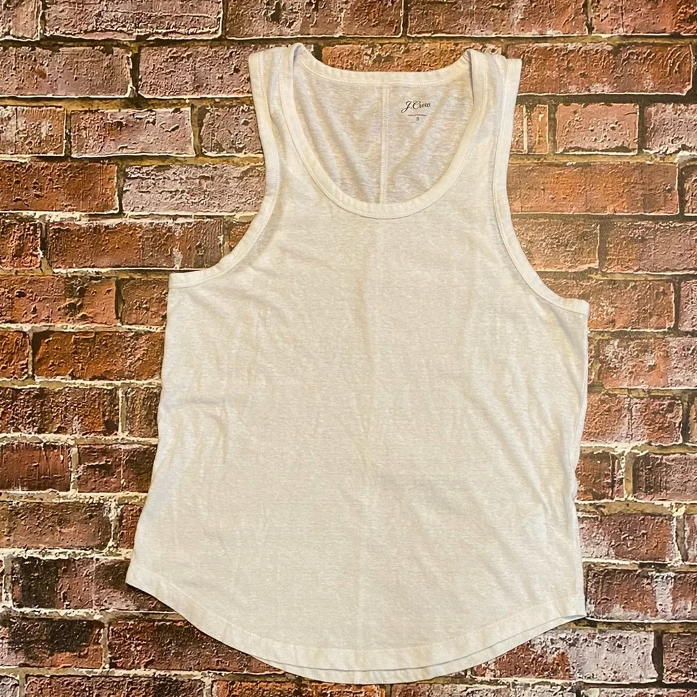 J. Crew Tank Top White SZ S